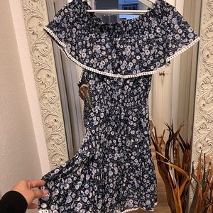 New blue flowers dress